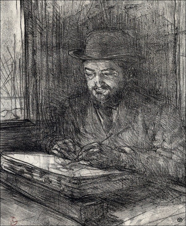 Galeria Plakatu, Plakat, The Master Printmaker Adolphe Albert, Henri de Toulouse-Lautrec, 40x50 cm