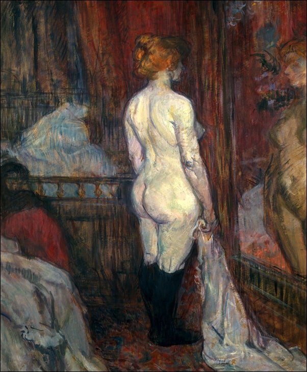 Galeria Plakatu, Plakat, Woman before a Mirror, Henri de Toulouse-Lautrec, 50x70 cm