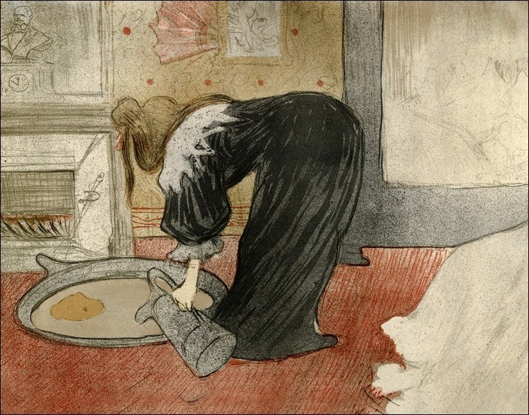 Galeria Plakatu, Plakat, Filling a Tub, Henri de Toulouse-Lautrec, 59,4x42 cm