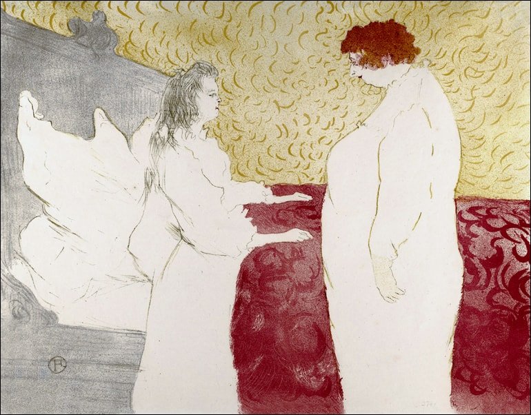 Galeria Plakatu, Plakat, Getting Up, Henri de Toulouse-Lautrec, 100x70 cm