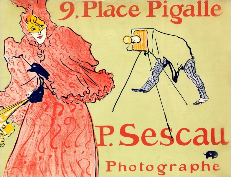 Galeria Plakatu, Plakat, The Photographer Sescau (Le Photographe Sescau), Henri de Toulouse-Lautrec, 50x40 cm