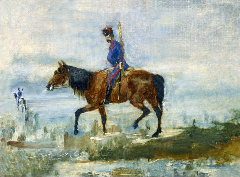 Galeria Plakatu, Plakat, Hussars, Henri de Toulouse-Lautrec, 100x70 cm