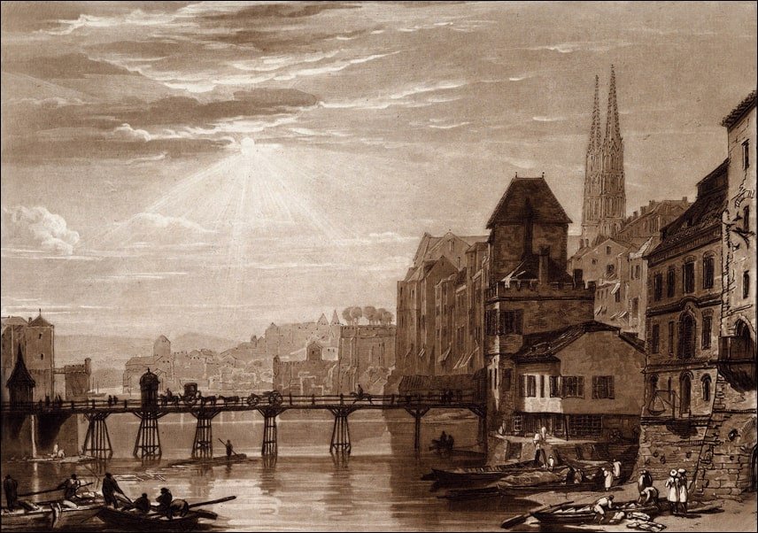 Galeria Plakatu, Plakat, Basle (Liber Studiorum, part I, plate 5), William Turner, 50x40 cm