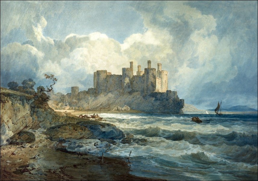 Galeria Plakatu, Plakat, Conway Castle, North Wales, William Turner, 50x40 cm