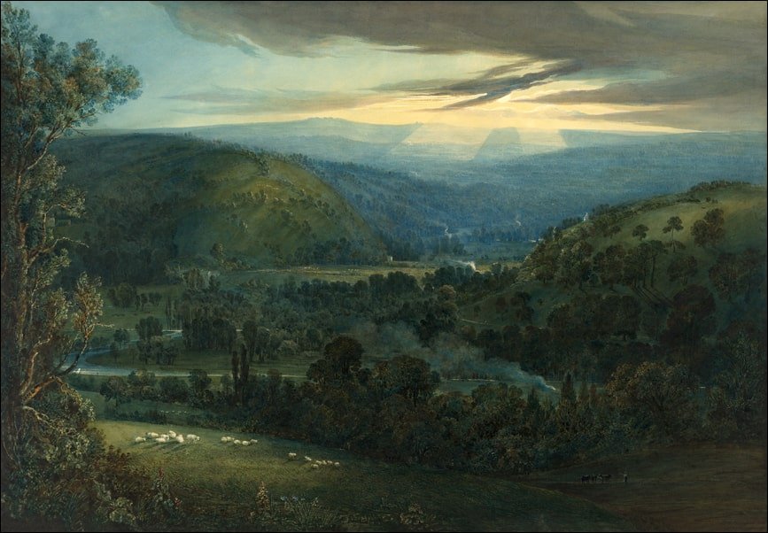 Galeria Plakatu, Plakat, Dawn in the Valleys of Devon, William Turner, 100x70 cm