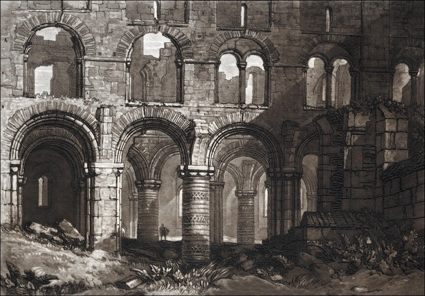 Galeria Plakatu, Plakat, Liber Studiorum Holy Island Cathedral, William Turner, 100x70 cm
