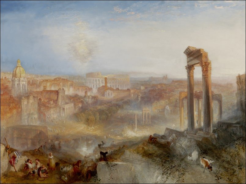 Galeria Plakatu, Plakat, Modern Rome   Campo Vaccino, William Turner, 100x70 cm