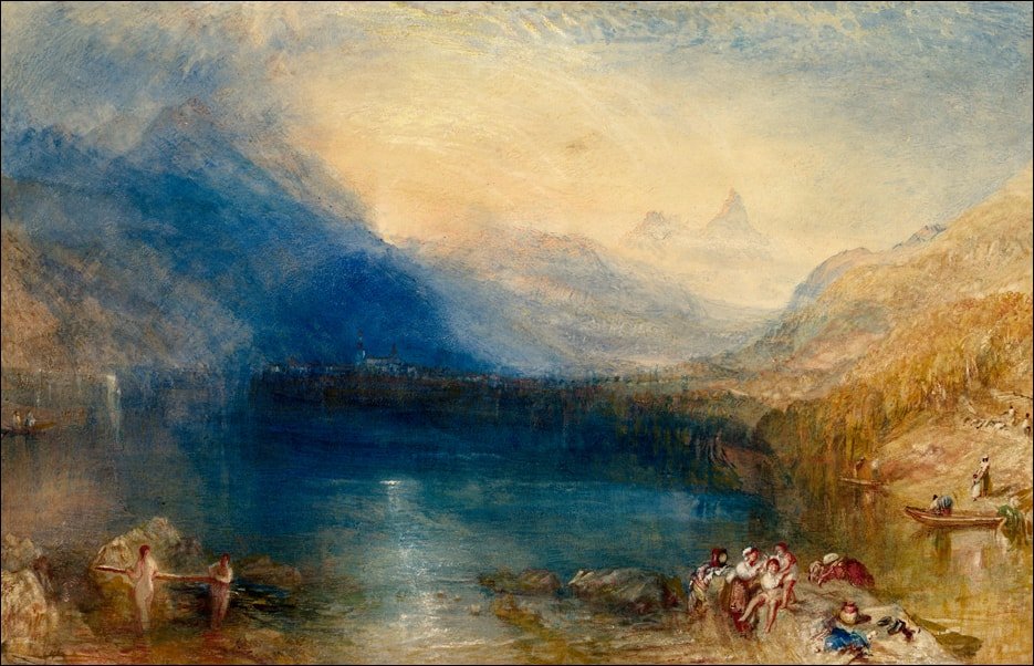 Galeria Plakatu, Plakat, The Lake of Zug, William Turner, 100x70 cm