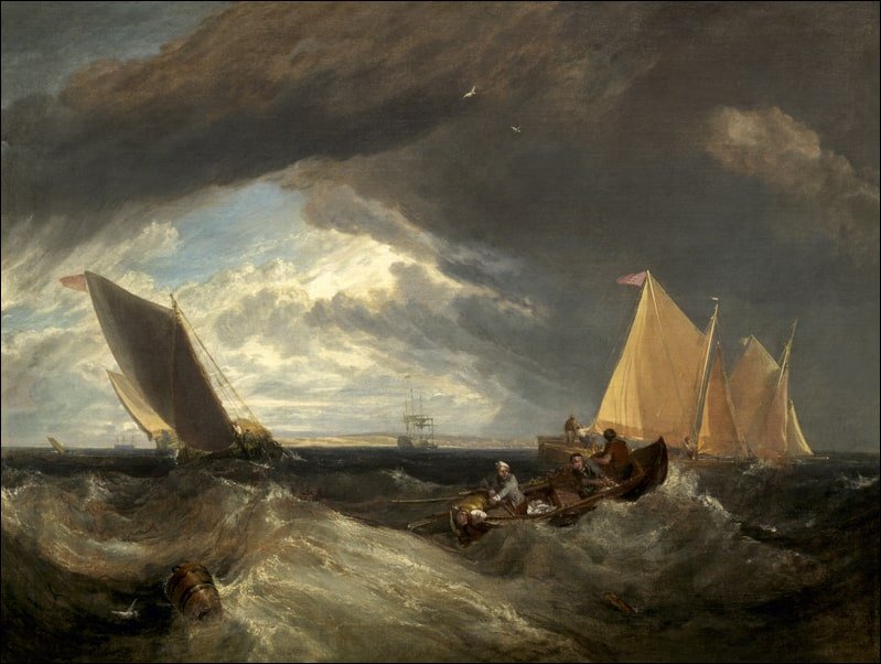 Galeria Plakatu, Plakat, The Junction of the Thames and the Medway, William Turner, 100x70 cm