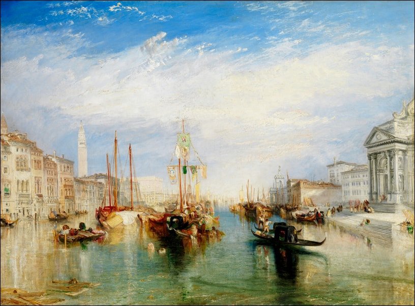 Galeria Plakatu, Plakat, Venice, from the Porch of Madonna della Salute, William Turner, 100x70 cm