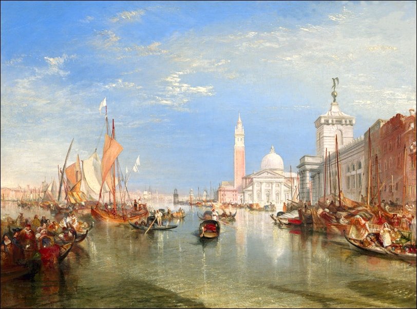 Galeria Plakatu, Plakat, Venice The Dogana and San Giorgio Maggiore, William Turner, 100x70 cm