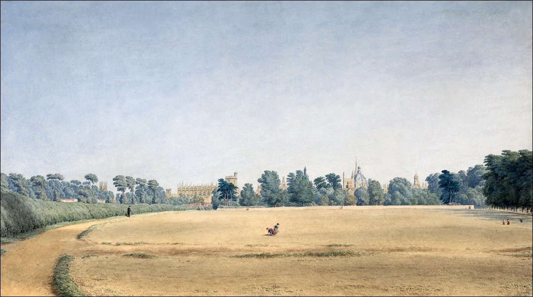 Galeria Plakatu, Plakat, View of University Park looking towards New College, Oxford, William Turner, 84,1x59,4 cm