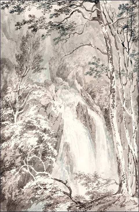 Galeria Plakatu, Plakat, A Waterfall, William Turner, 61x91,5 cm