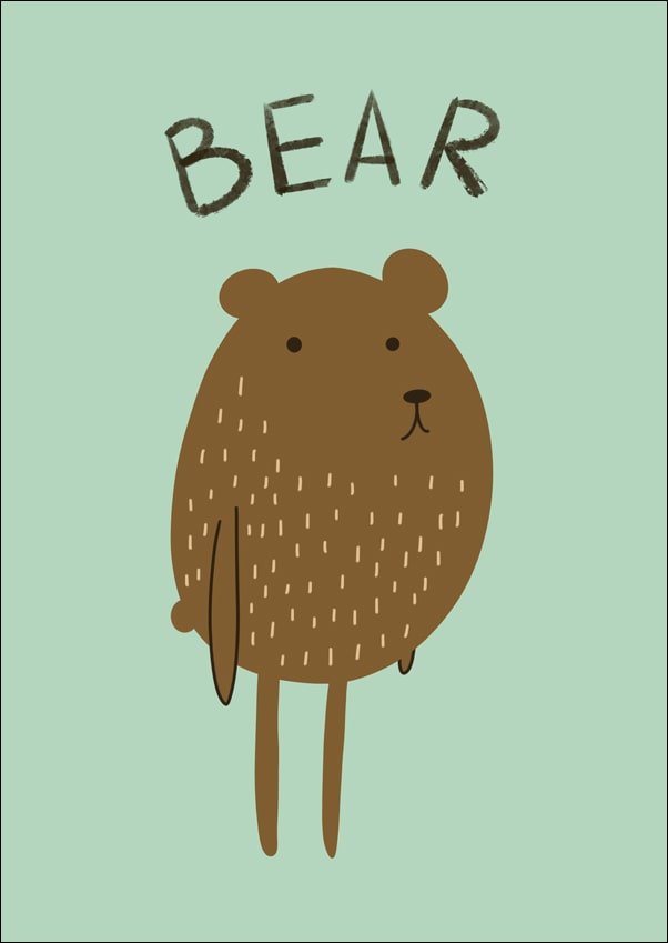 Galeria Plakatu, Plakat, Bear, 70x100 cm