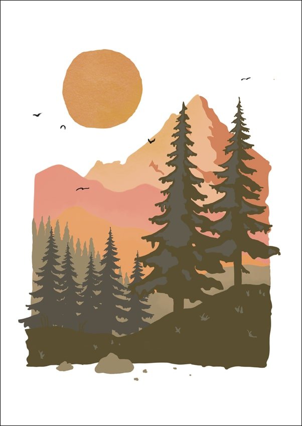 Galeria Plakatu, Plakat, Góry, 61x91,5 cm