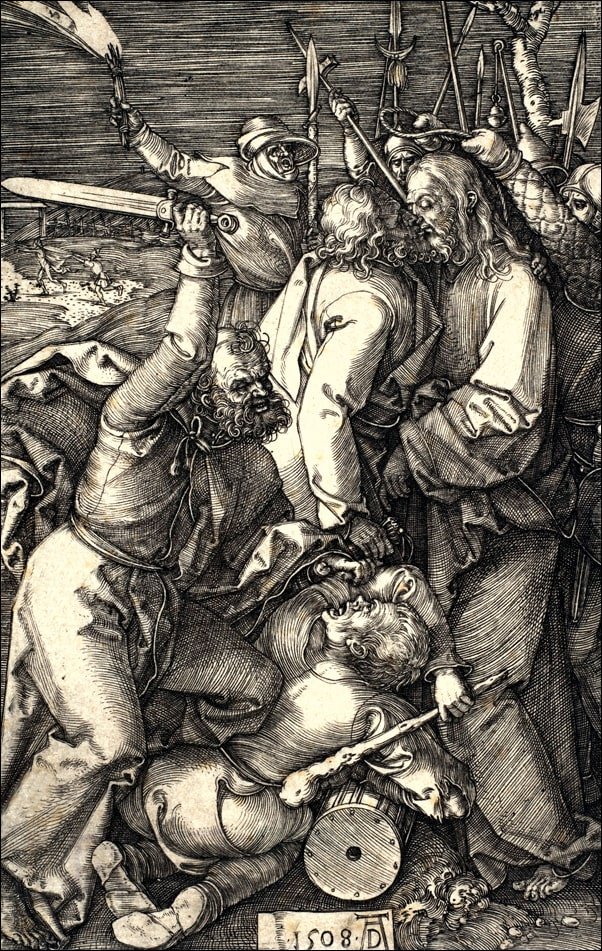 Galeria Plakatu, Plakat, Betrayal of Christ, from The Passion, Albrecht Durer, 40x50 cm