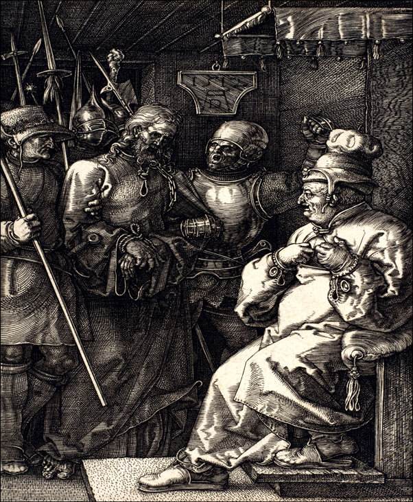 Galeria Plakatu, Plakat, Christ before Caiaphas, from The Passion, Albrecht Durer, 50x70 cm