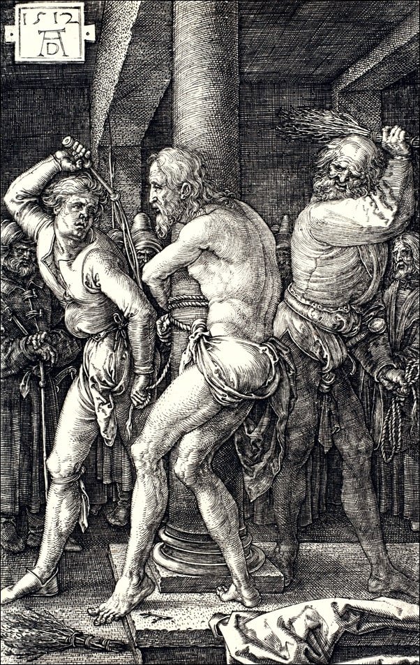 Galeria Plakatu, Plakat, Flagellation of Christ, from The Passion, Albrecht Durer, 70x100 cm