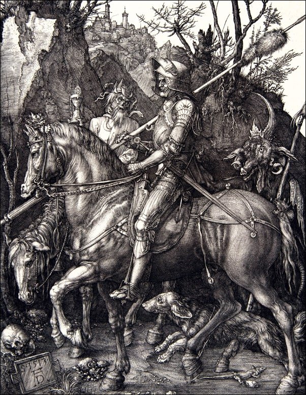 Galeria Plakatu, Plakat, Knight, Death, and the Devil, Albrecht Durer, 61x91,5 cm