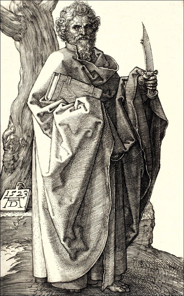 Galeria Plakatu, Plakat, Saint Bartholomew, Albrecht Durer, 50x70 cm