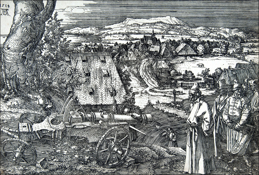 Galeria Plakatu, Plakat, Landscape with a Cannon, Albrecht Durer, 100x70 cm