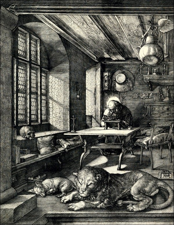 Galeria Plakatu, Plakat, Saint Jerome in His Study, Albrecht Durer, 61x91,5 cm