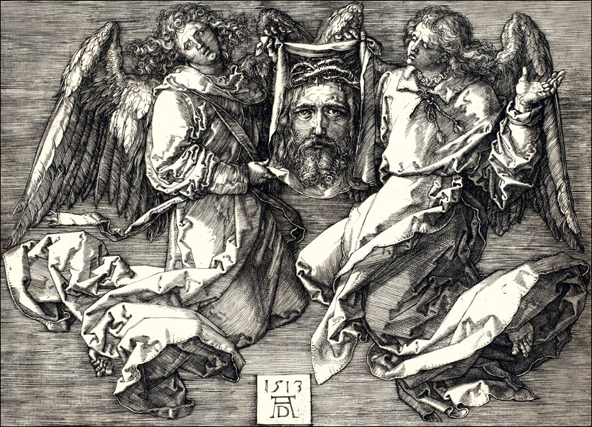 Galeria Plakatu, Plakat, Sudarium displayed by two Angels, Albrecht Durer, 70x50 cm