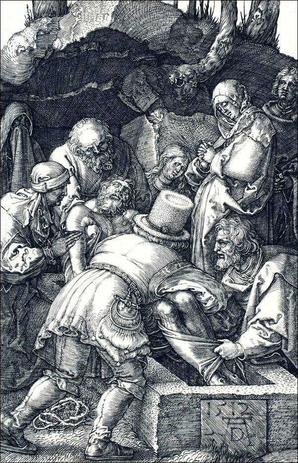 Galeria Plakatu, Plakat, The Entombment, from The Passion, Albrecht Durer, 40x50 cm