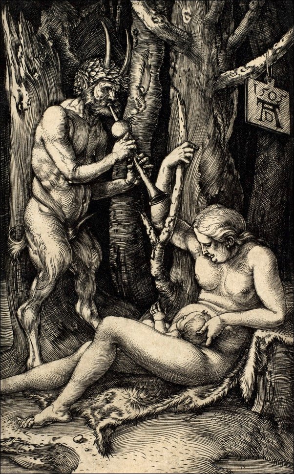 Galeria Plakatu, Plakat, Satyr Family, Albrecht Durer, 42x59,4 cm