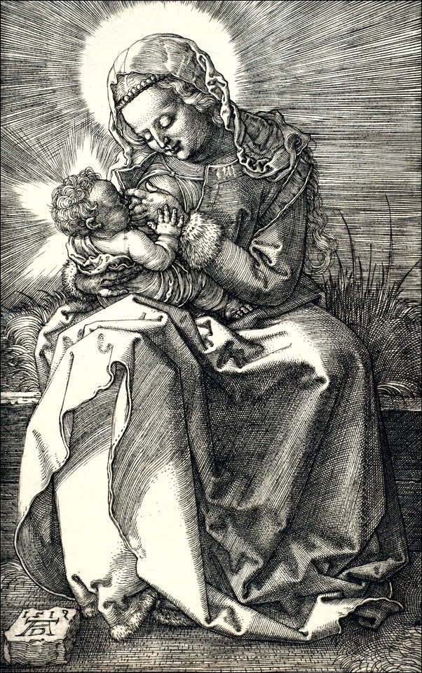 Galeria Plakatu, Plakat, The Virgin Nursing the Christ Child, Albrecht Durer, 70x100 cm
