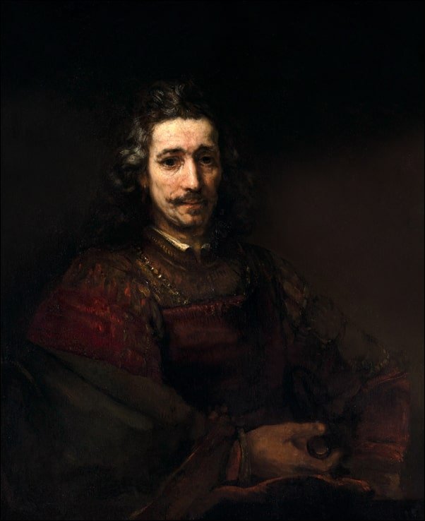 Galeria Plakatu, Plakat, Man with a Magnifying Glass, Rembrandt, 50x70 cm