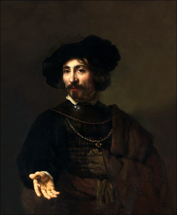 Galeria Plakatu, Plakat, Man with a Steel Gorget, Rembrandt, 40x50 cm