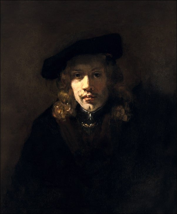 Galeria Plakatu, Plakat, Man in a Beret, Rembrandt, 50x70 cm