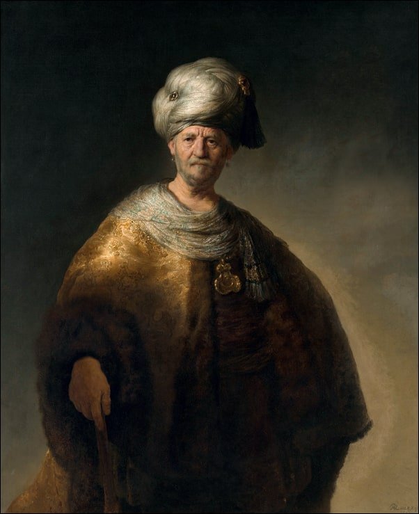 Galeria Plakatu, Plakat, Man in a Turban, Rembrandt, 30x40 cm
