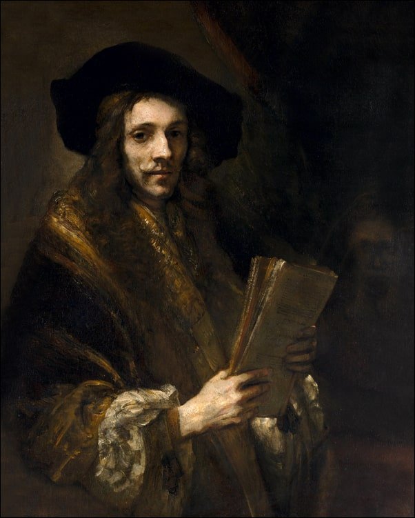 Galeria Plakatu, Plakat, Portrait of a Man (The Auctioneer), Rembrandt, 50x70 cm