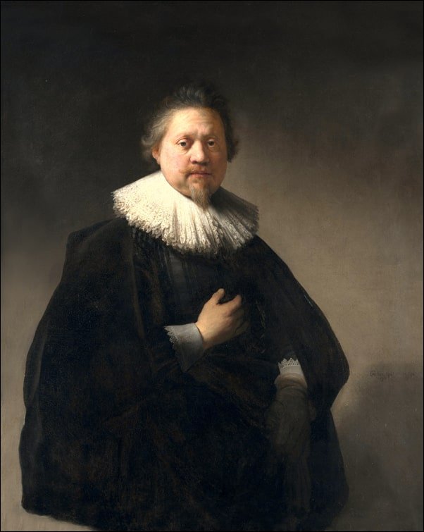 Galeria Plakatu, Plakat, Portrait of a Man, probably a Member of the Van Beresteyn Family, Rembrandt, 50x70 cm