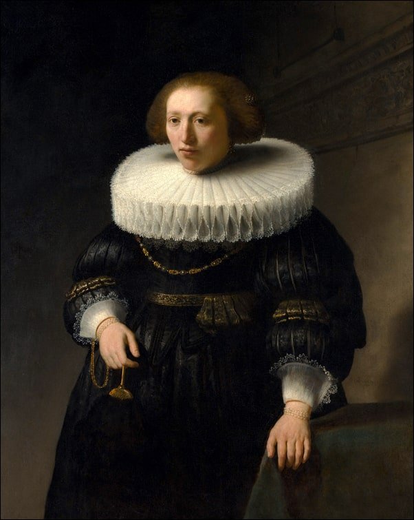 Galeria Plakatu, Plakat, Portrait of a Woman, probably a Member of the Van Beresteyn Family, Rembrandt, 50x70 cm