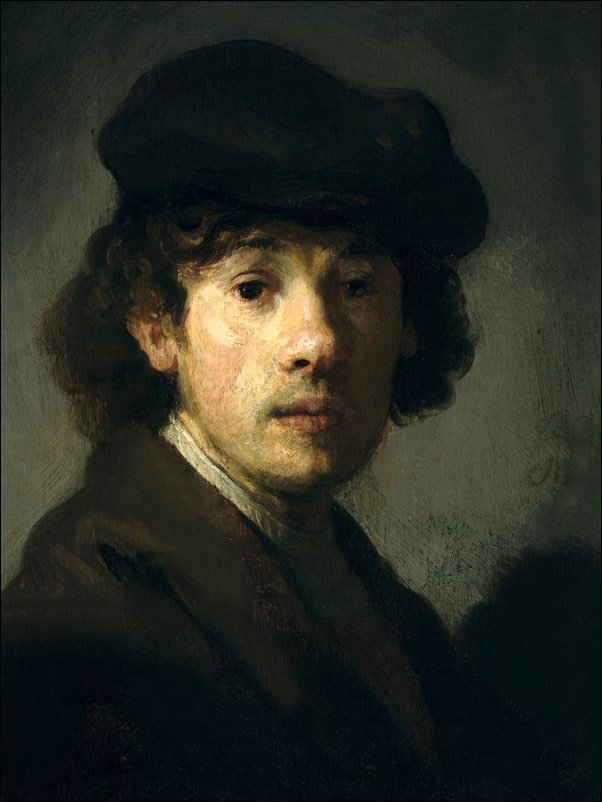 Galeria Plakatu, Plakat, Rembrandt (1606–1669) as a Young Man, Rembrandt, 50x70 cm