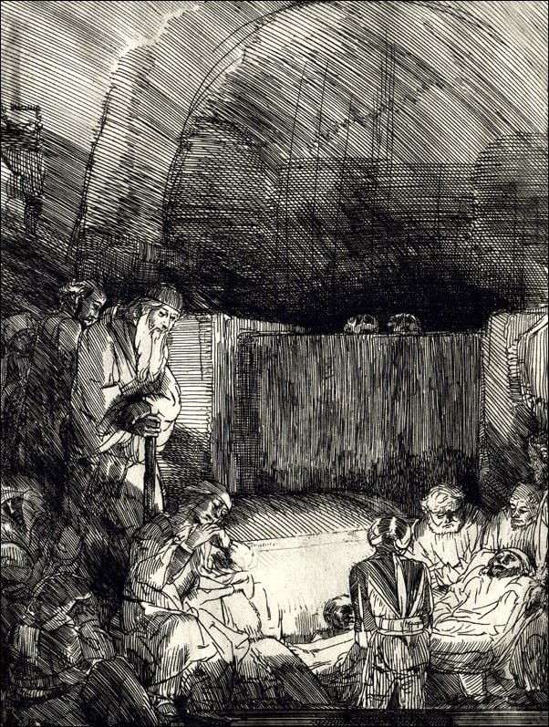 Galeria Plakatu, Plakat, The Entombment, Rembrandt, 21x29,7 cm
