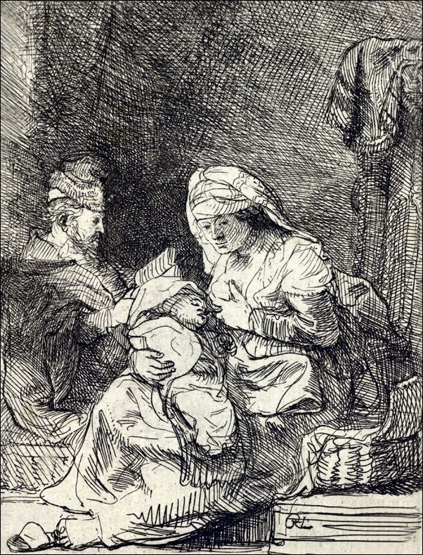 Galeria Plakatu, Plakat, The Holy Family, Rembrandt, 40x50 cm