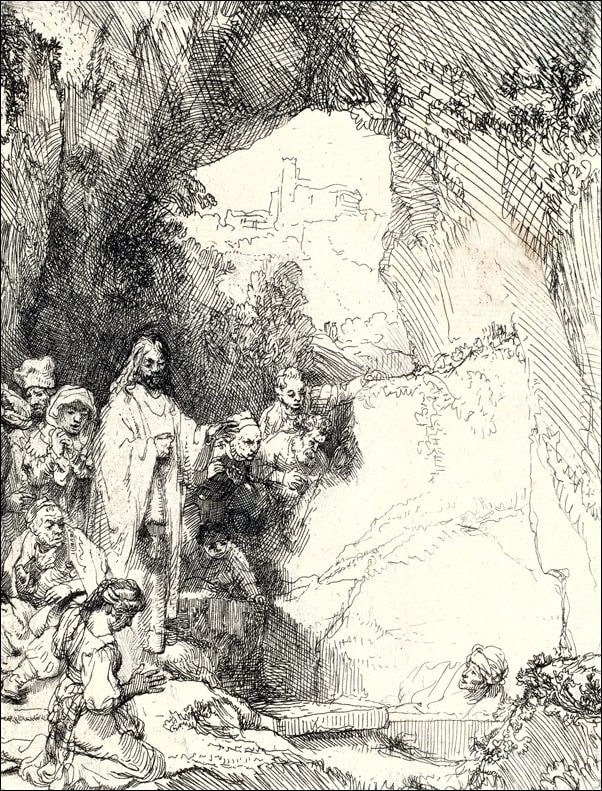 Galeria Plakatu, Plakat, The Raising of Lazarus Small Plate, Rembrandt, 70x100 cm