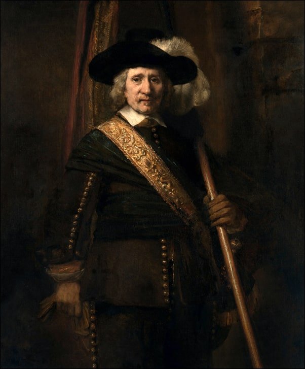 Galeria Plakatu, Plakat, The Standard Bearer (Floris Soop, 1604–1657), Rembrandt, 40x50 cm