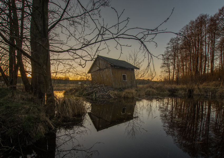 Galeria Plakatu, Plakat, Domek nad wodą II, 70x50 cm