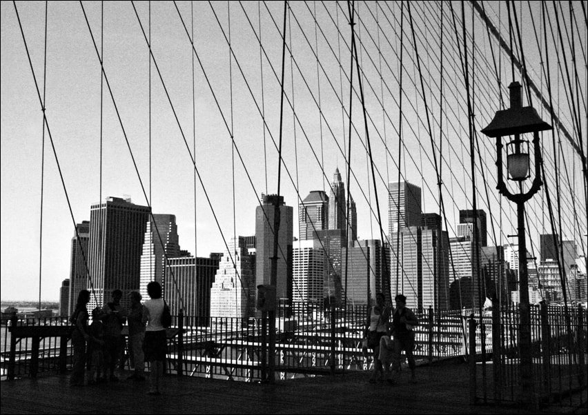 Galeria Plakatu, Plakat, Nowy Jork. New York Bridge, 80x60 cm