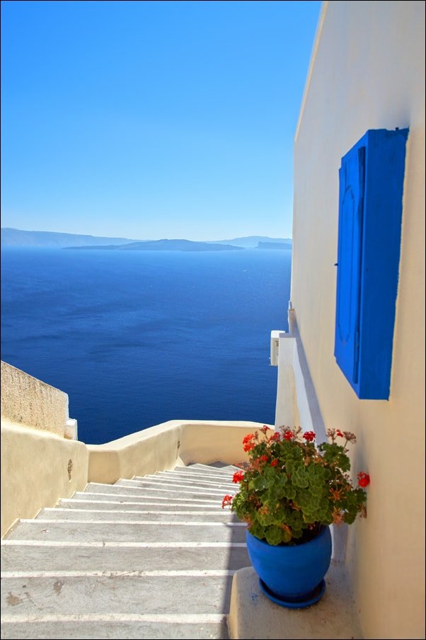 Galeria Plakatu, Plakat, Grecja. Santorini., 70x100 cm