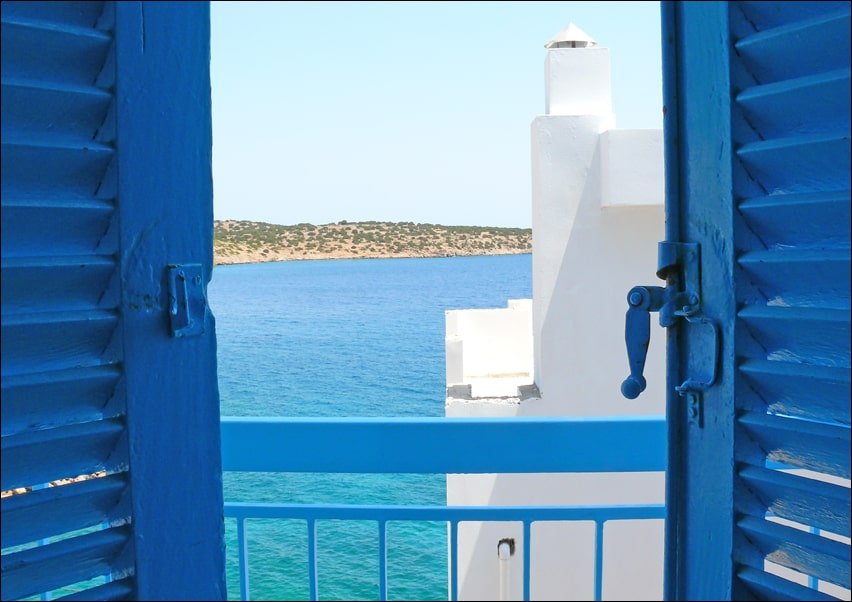 Galeria Plakatu, Plakat, Grecja, Balkon na Krecie, 100x70 cm