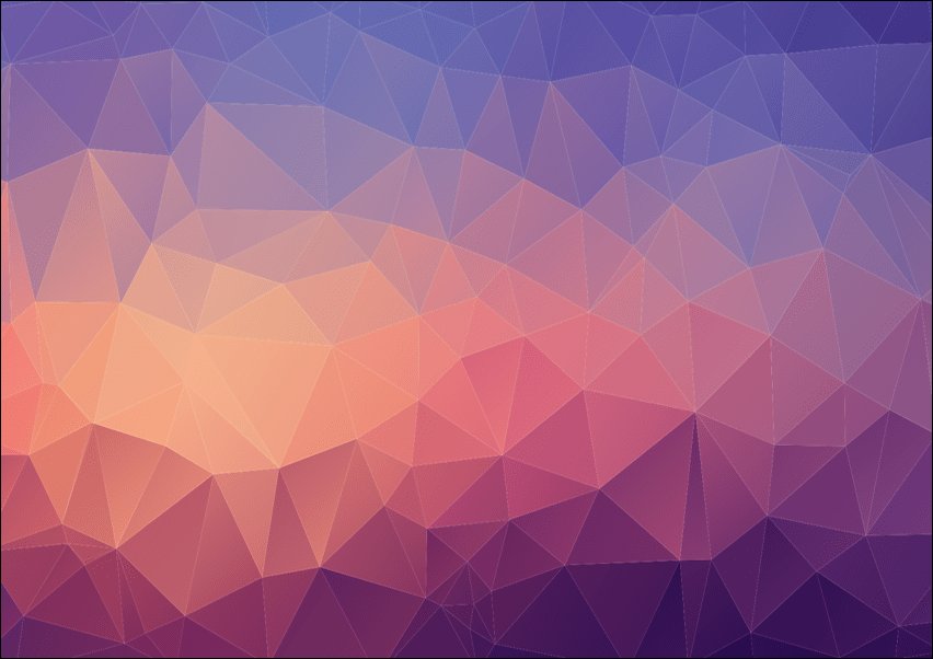 Galeria Plakatu, Plakat, Mozajka trójkątów, 40x30 cm