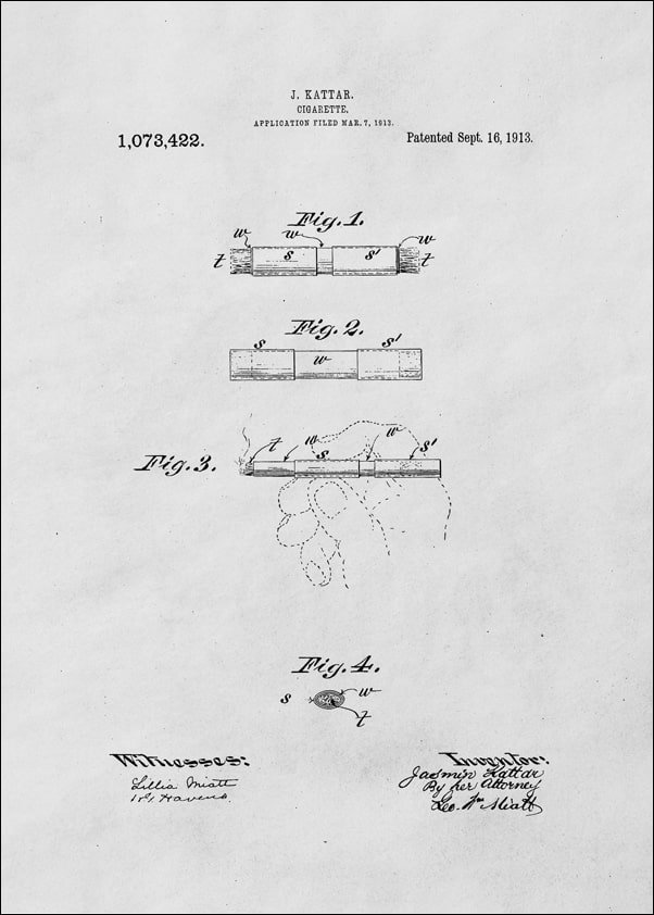 Galeria Plakatu, Plakat, Patent Papieros Projekt z 1913, 70x100 cm