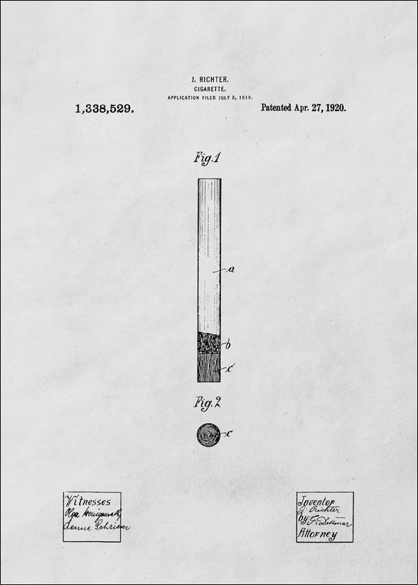 Galeria Plakatu, Plakat, Patent Papieros Projekt z 1920, 70x100 cm