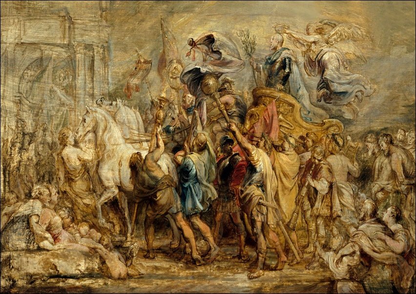 Galeria Plakatu, Plakat, The Triumph of Henry IV, Rubens, 100x70 cm